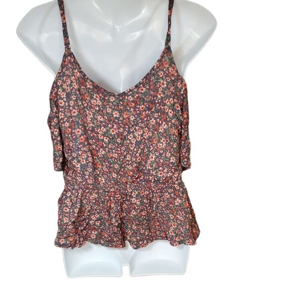 NEW HIPPIE ROSE floral cold shoulder M - Picture 2 of 5